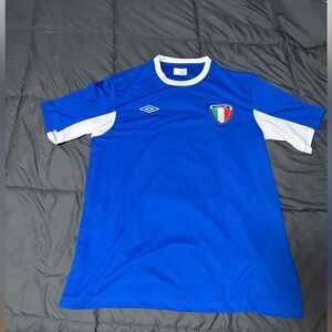 Umbro Italia Soccer Jersey Men’s Large Tailored by Italy